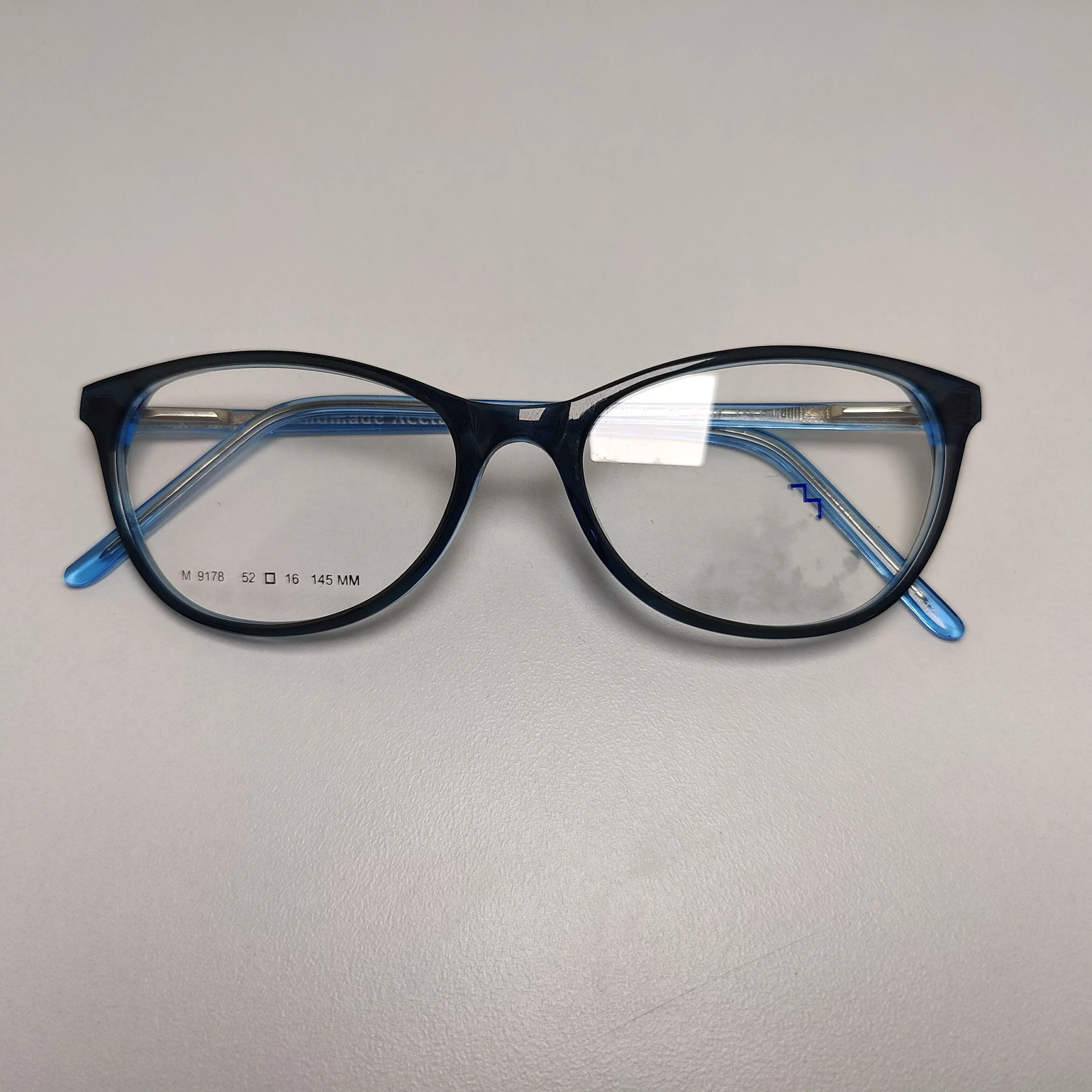 Blue Cat-Eye Eyeglasses