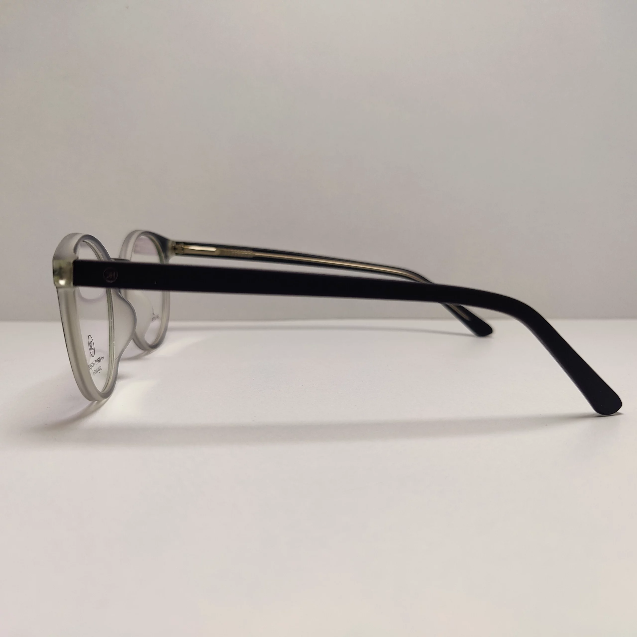 Round Smoke Grey Eyeglasses