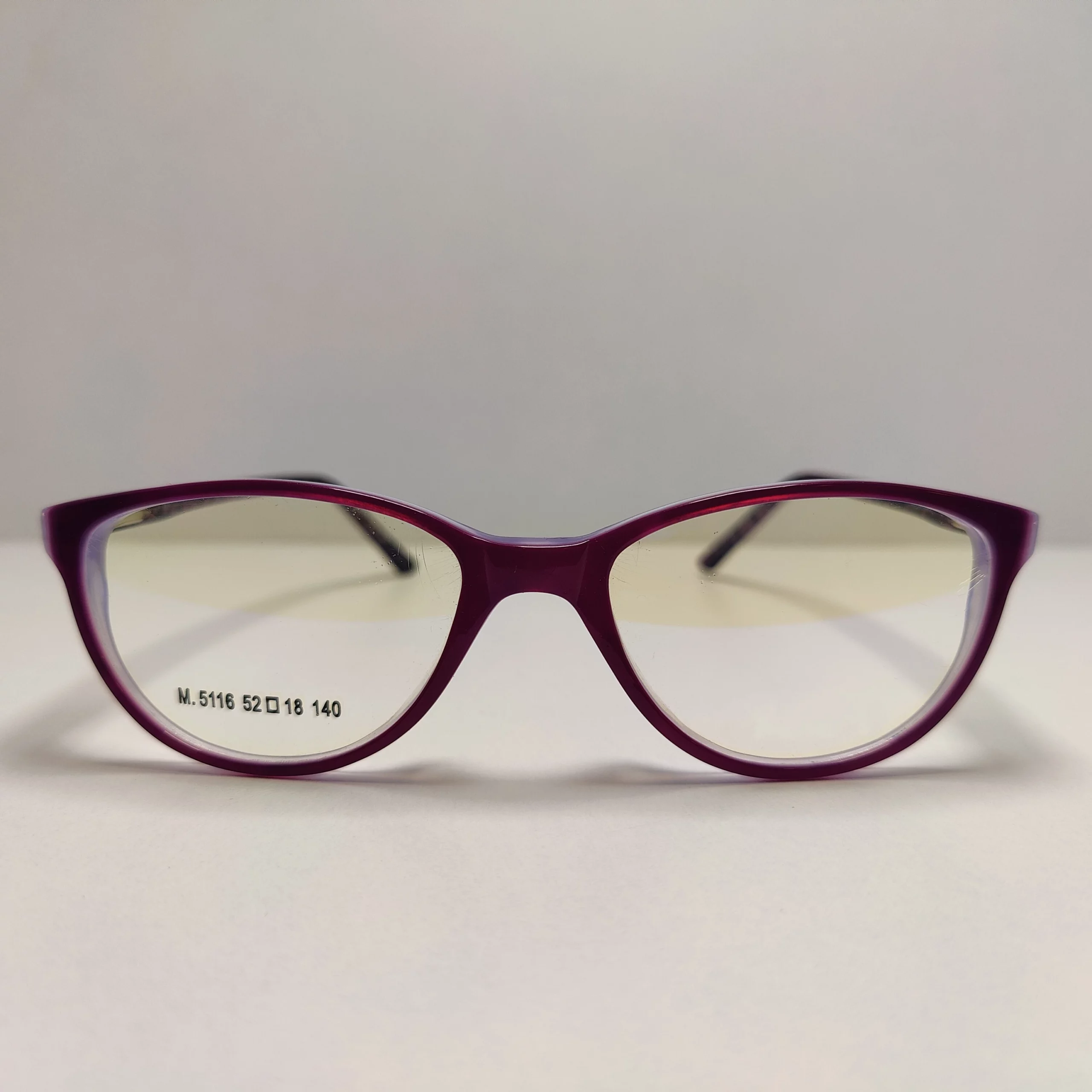 Maroon Cat-Eyeglasses
